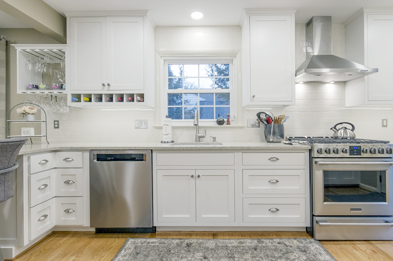 remodeled kitchen - dw, sink, range area