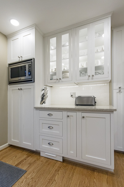 kitchen remodel - lighted cabinetry