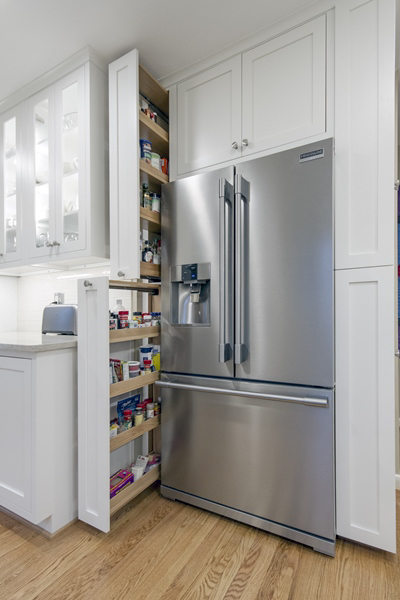 kitchen cabinet - pull out vertical storage racks