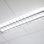 A fluorescent light fixture.