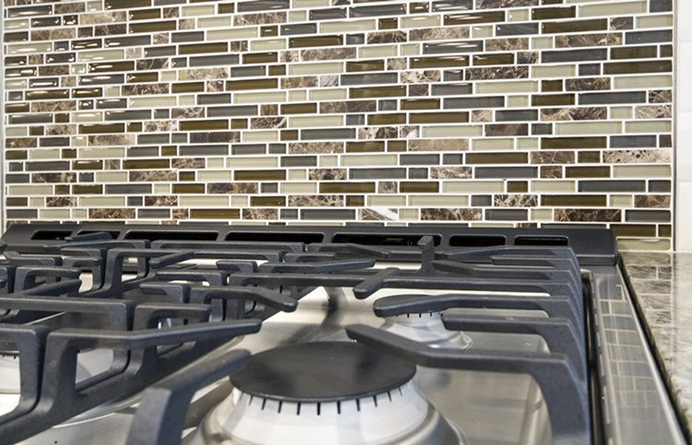 A gas stovetop.