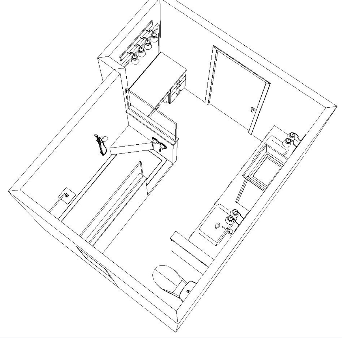 A bathroom remodeling plan.