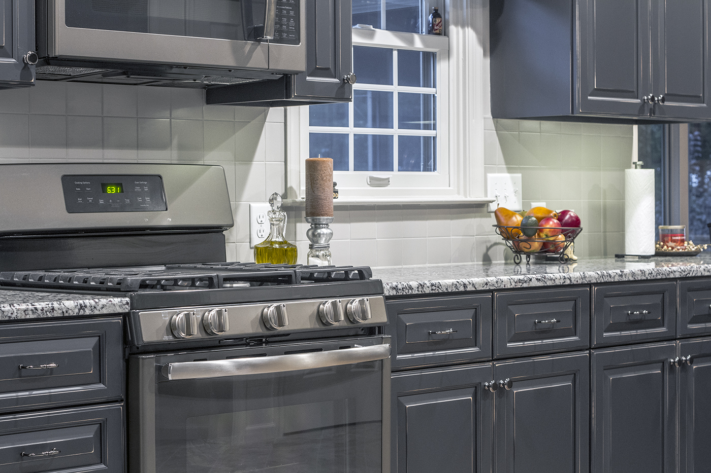 A newly remodeled kitchen.