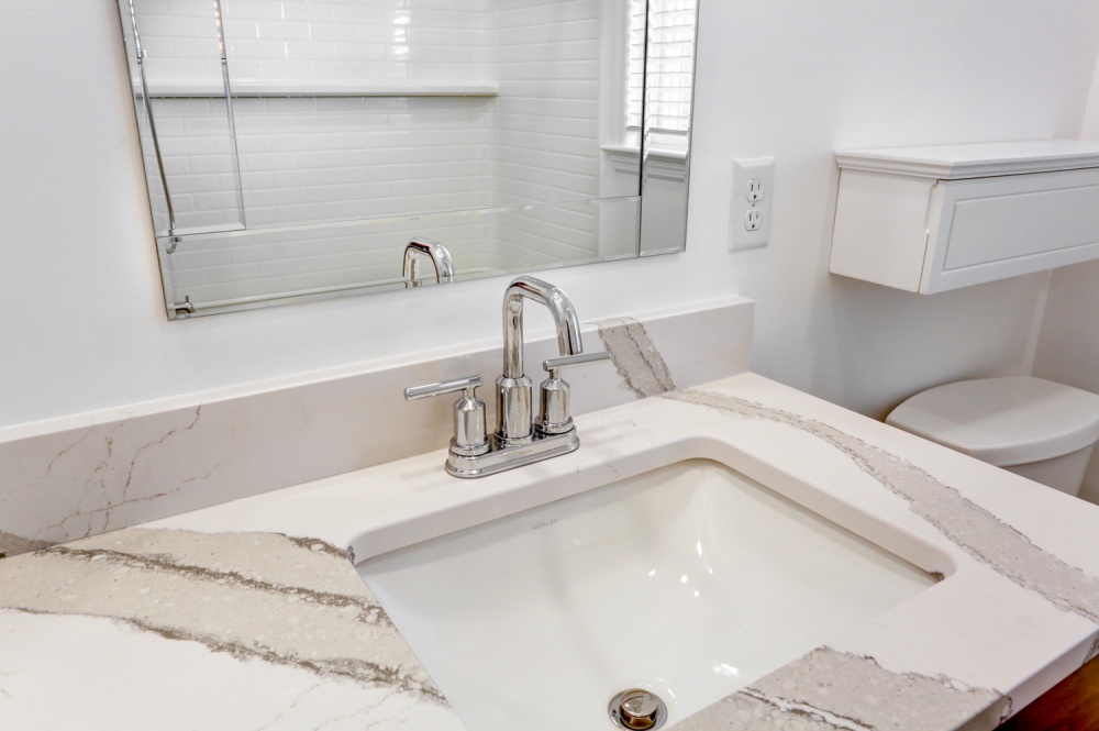 remodeled bathroom sink