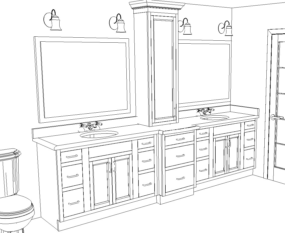 Bathroom Remodel Rendering