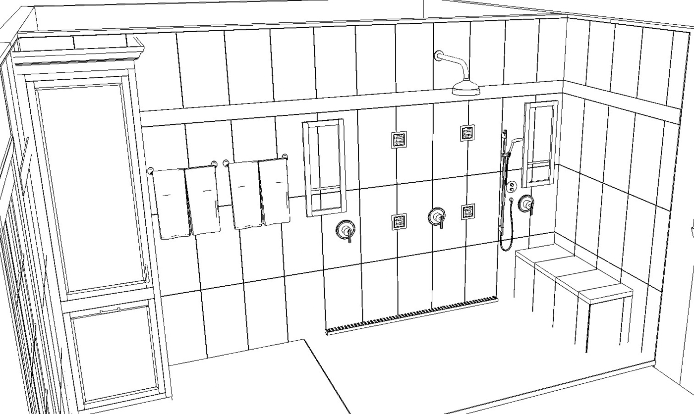 Bathroom Remodel Rendering