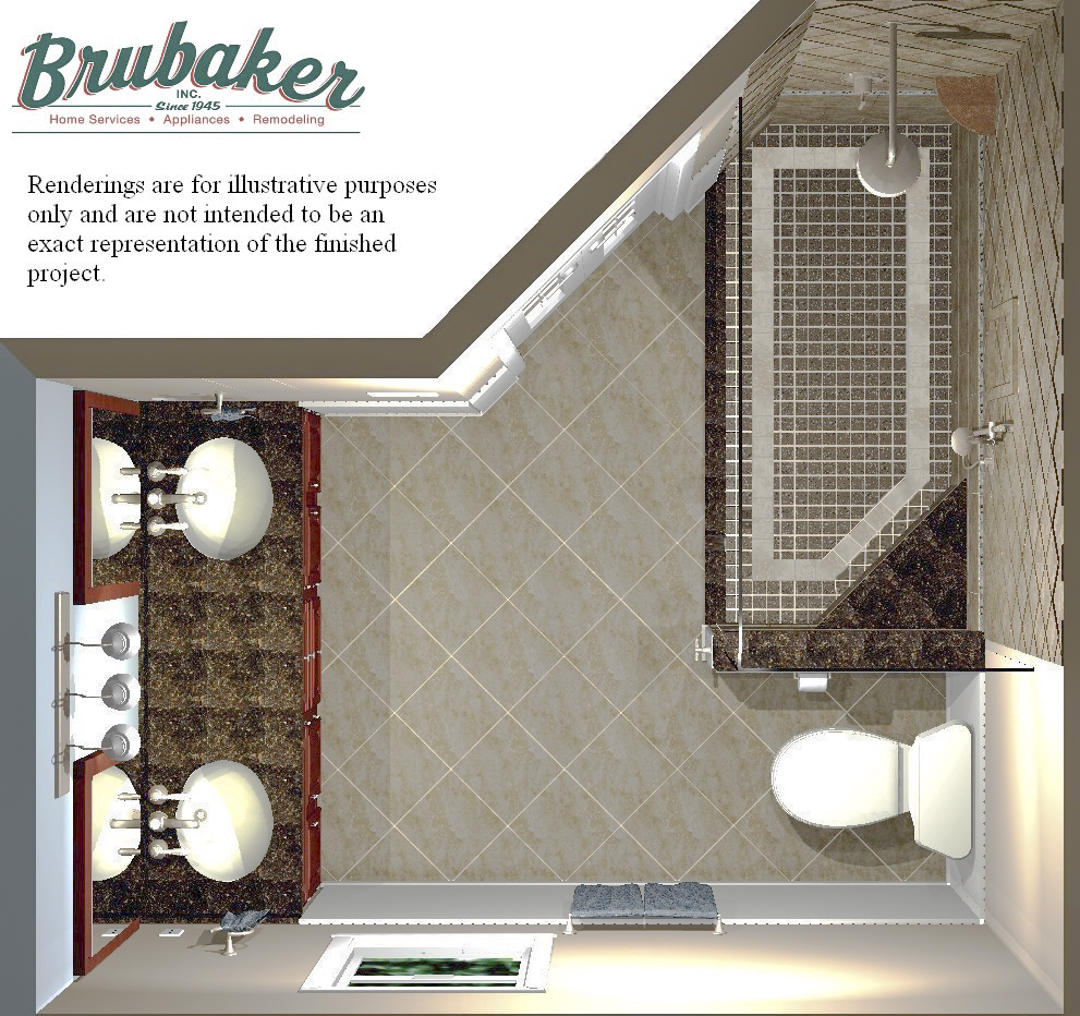 Bathroom Remodel Rendering