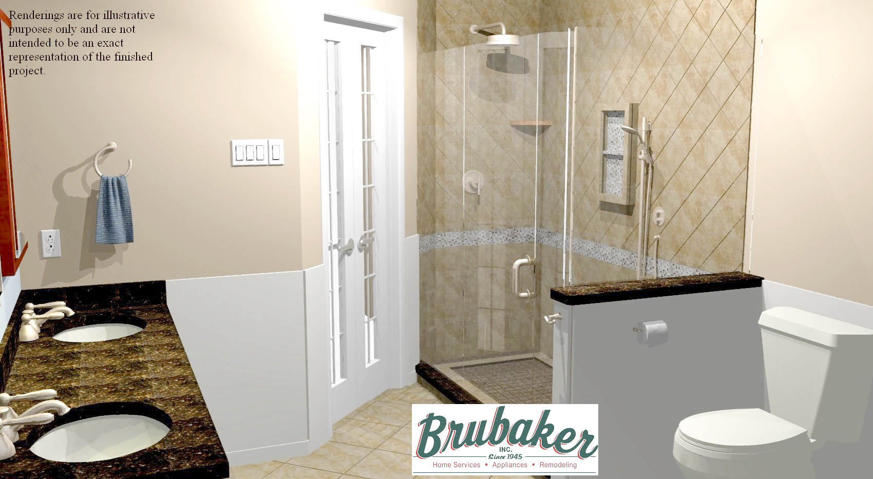 Bathroom Remodel Rendering